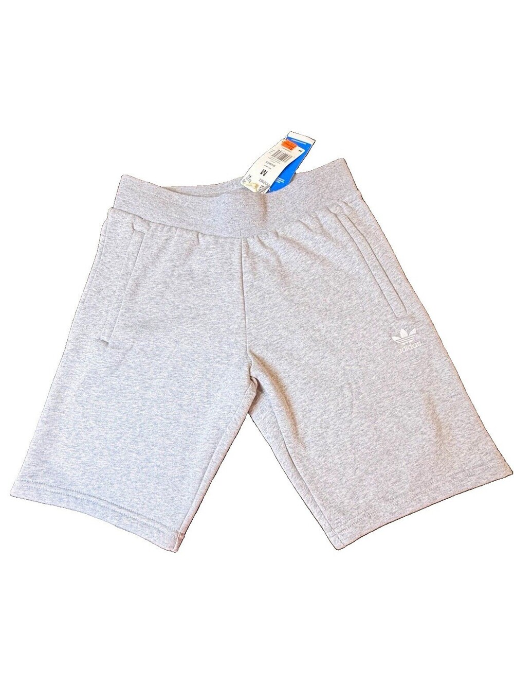 adidas Originals Unisex Kids Fleece Shorts Gray Size M Pockets HD2062